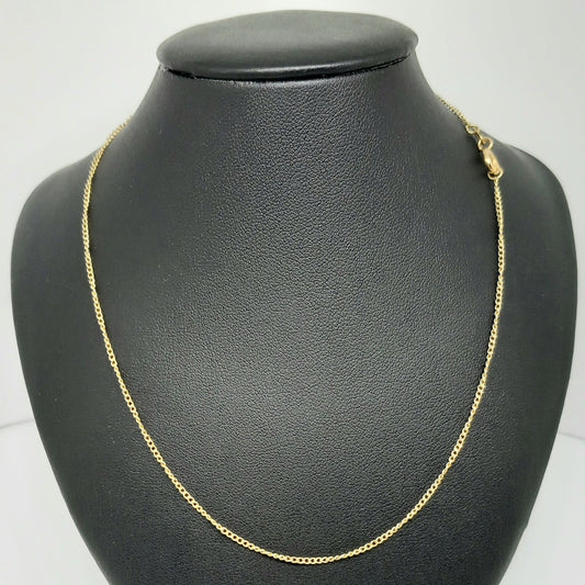 Dámský řetěz ze žlutého zlata 14k . 2,07g . 47cm . stav C