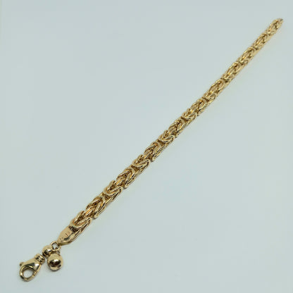 Náramek ze žlutého zlata 14k . Královský . 20cm . 11,23g . stav A1