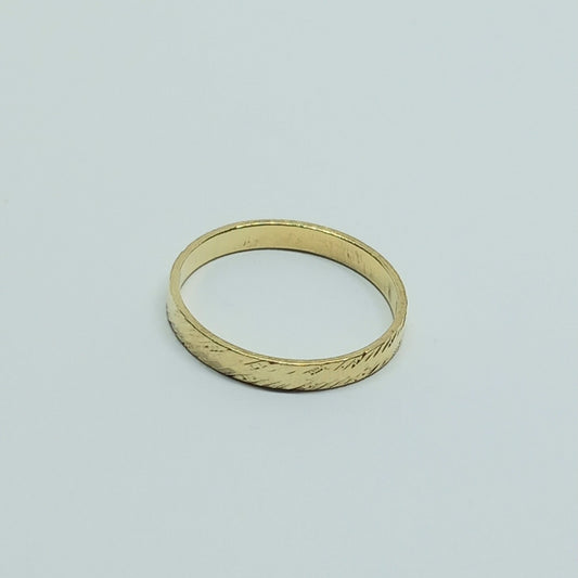 Zlatý prsten 14k 585/1000 snubní - zlato žluté - použité - vel. 54