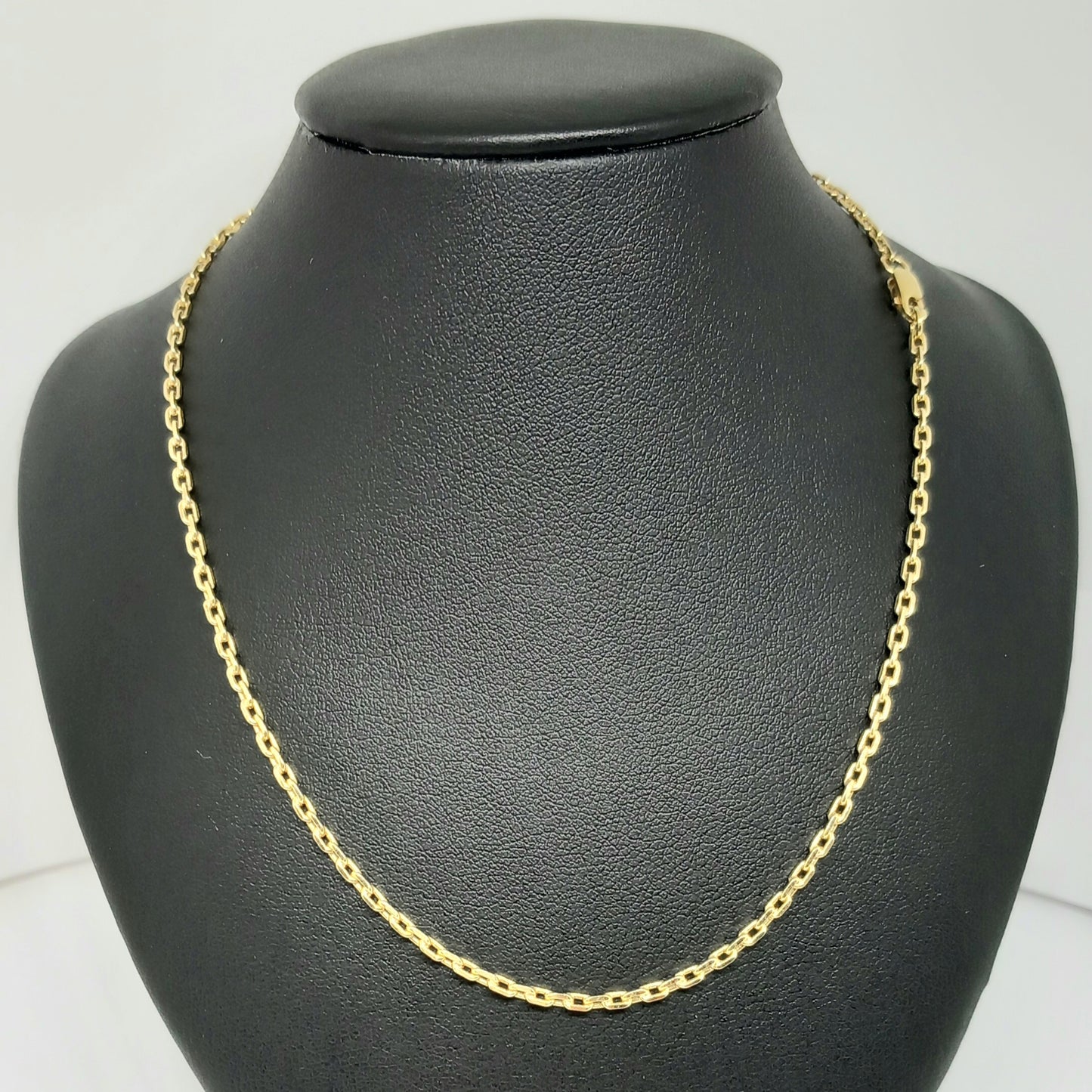 Řetěz pilka ze žlutého zlata 14k . 60cm . 9g . stav A