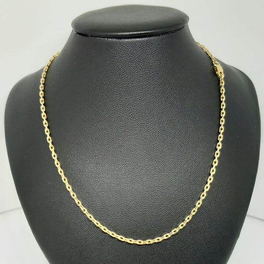 Řetěz pilka ze žlutého zlata 14k . 60cm . 9g . stav A