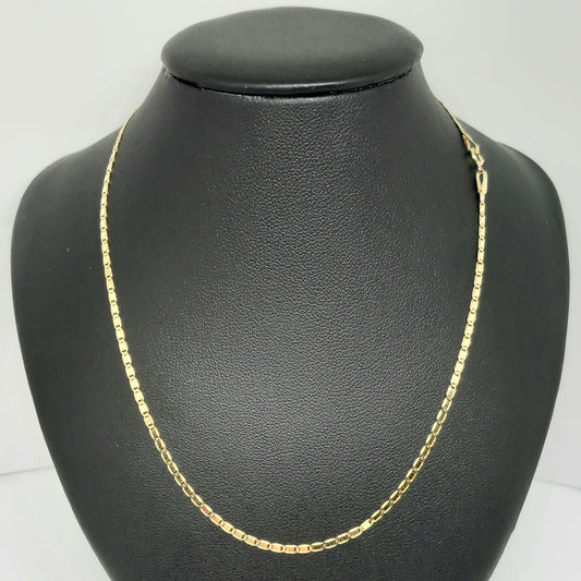 Dámský řetěz ze žlutého zlata 14k . 2,84g . 50cm . stav C