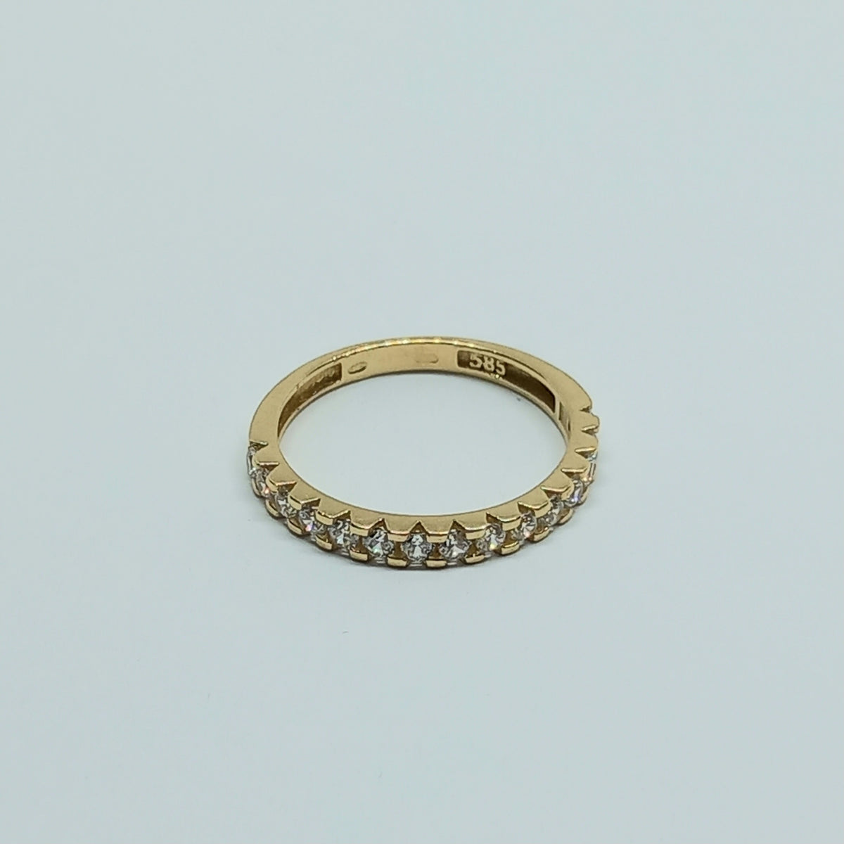 Dámský prsten ze žlutého zlata 14k . vel. 49 . 1,35g . stav A1