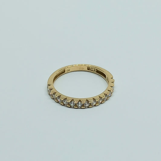 Dámský prsten ze žlutého zlata 14k . vel. 49 . 1,35g . stav A1