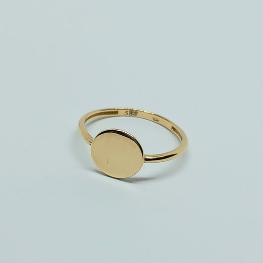 Dámský prsten ze žlutého zlata 14k . vel. 56 . 1,41g . stav A1