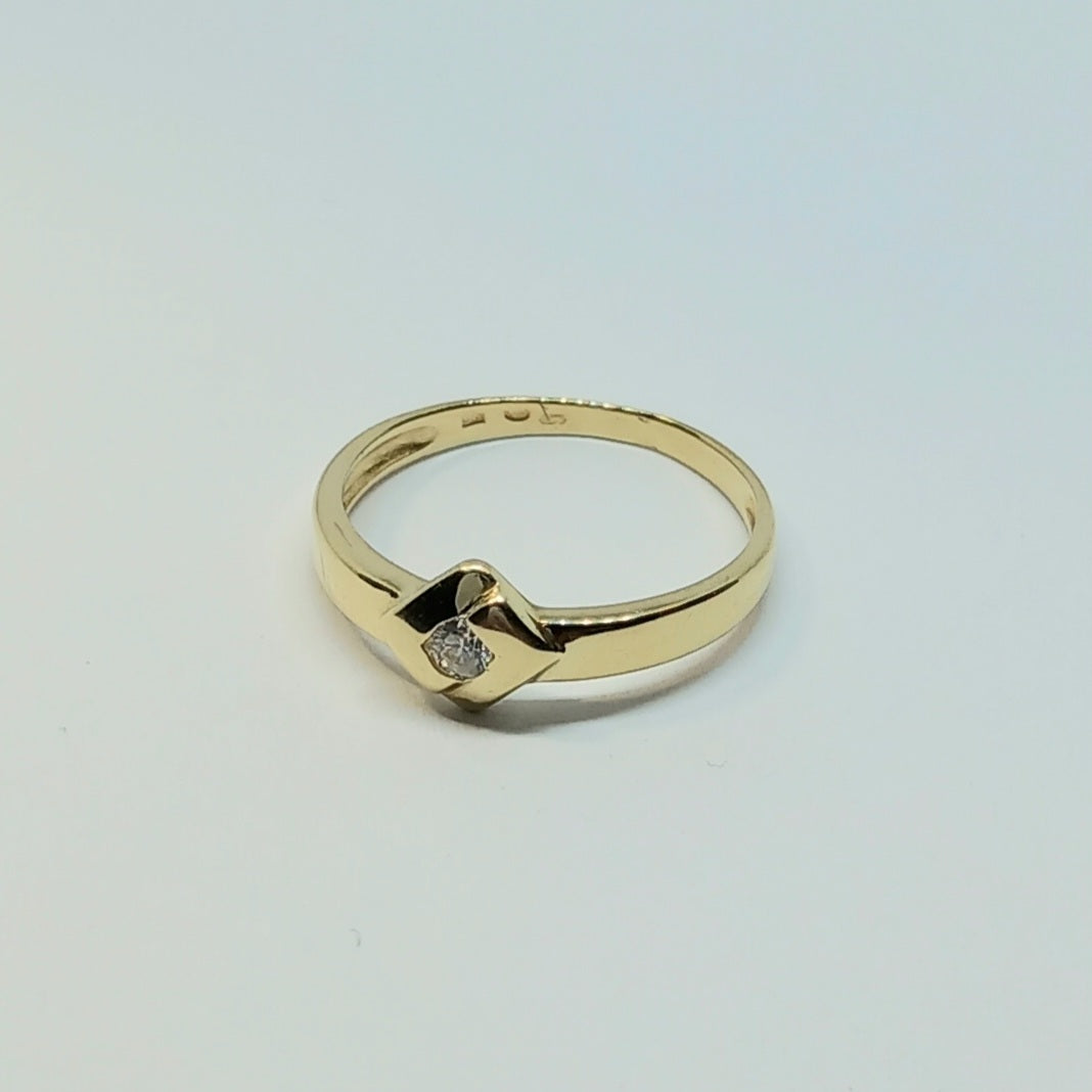 Zlatý prsten 14k 585/1000 - zlato žluté - použité