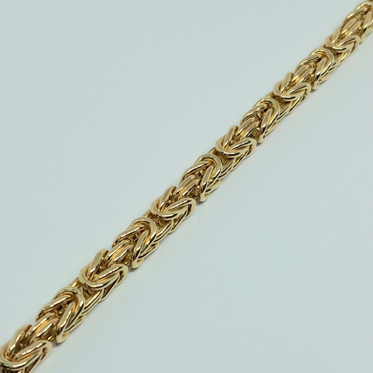 Náramek ze žlutého zlata 14k . Královský . 20cm . 11,23g . stav A1