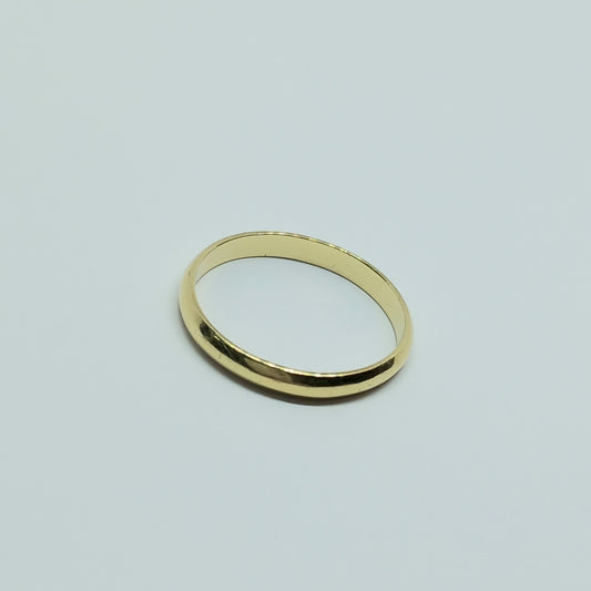 Snubní prsten ze žlutého zlata 14k . 2,36g . vel. 59 . stav B