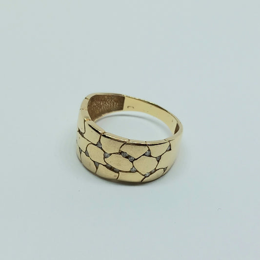 Zlatý prsten 14k 585/1000 - zlato žluté - použité - 57