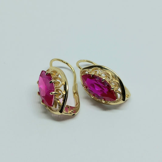 Zlaté náušnice 14k 585/1000 visací - zlato žluté - nové