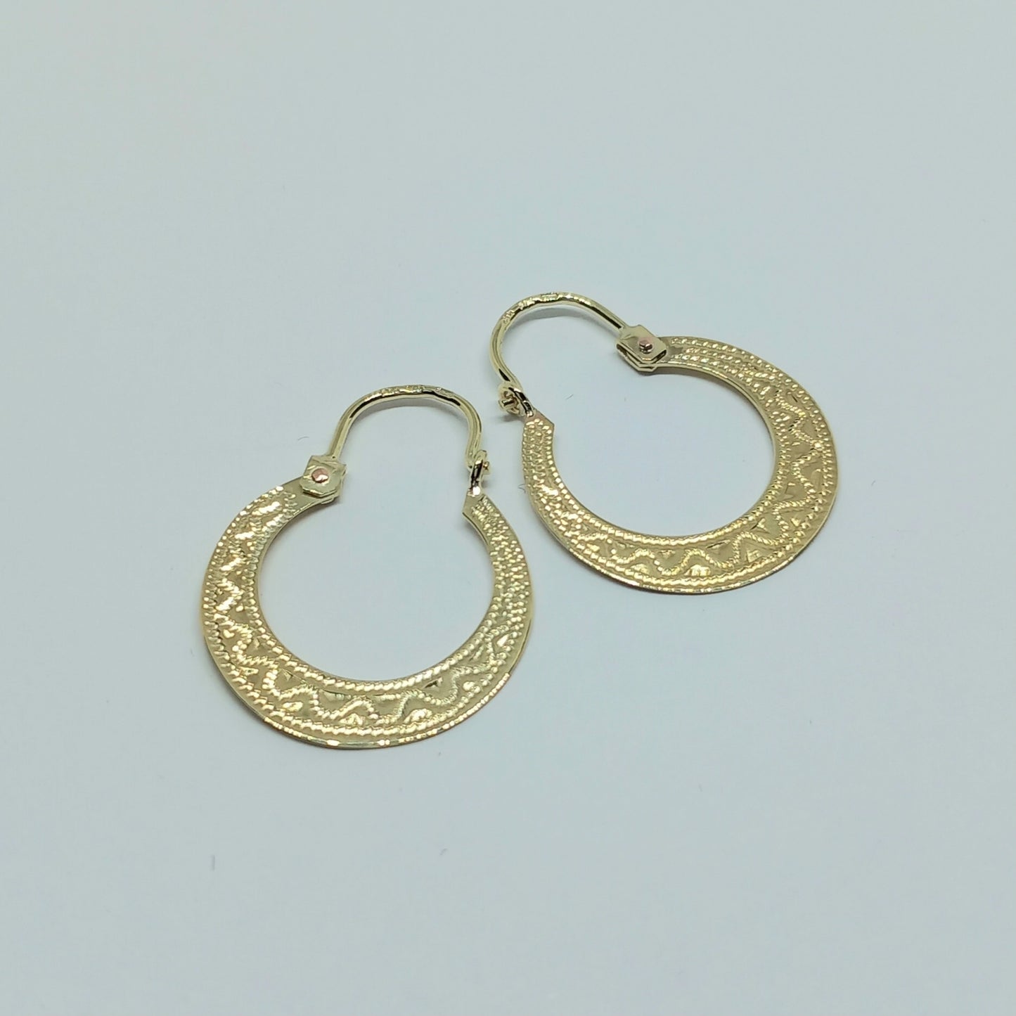 Zlaté náušnice 14k 585/1000 - kruhy - zlato žluté - jako nové