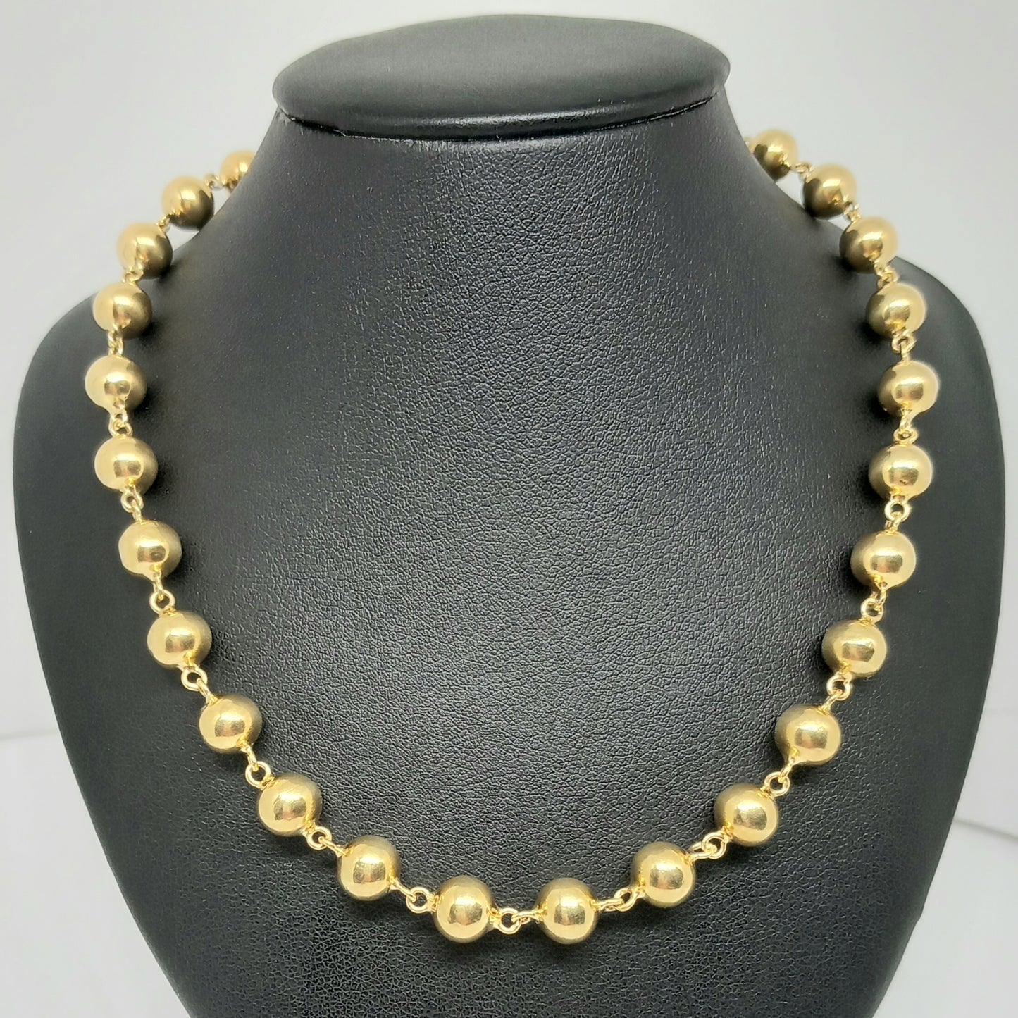 Zlatý řetěz 14k 585/1000 Kuličky - zlato žluté - použité - 60cm