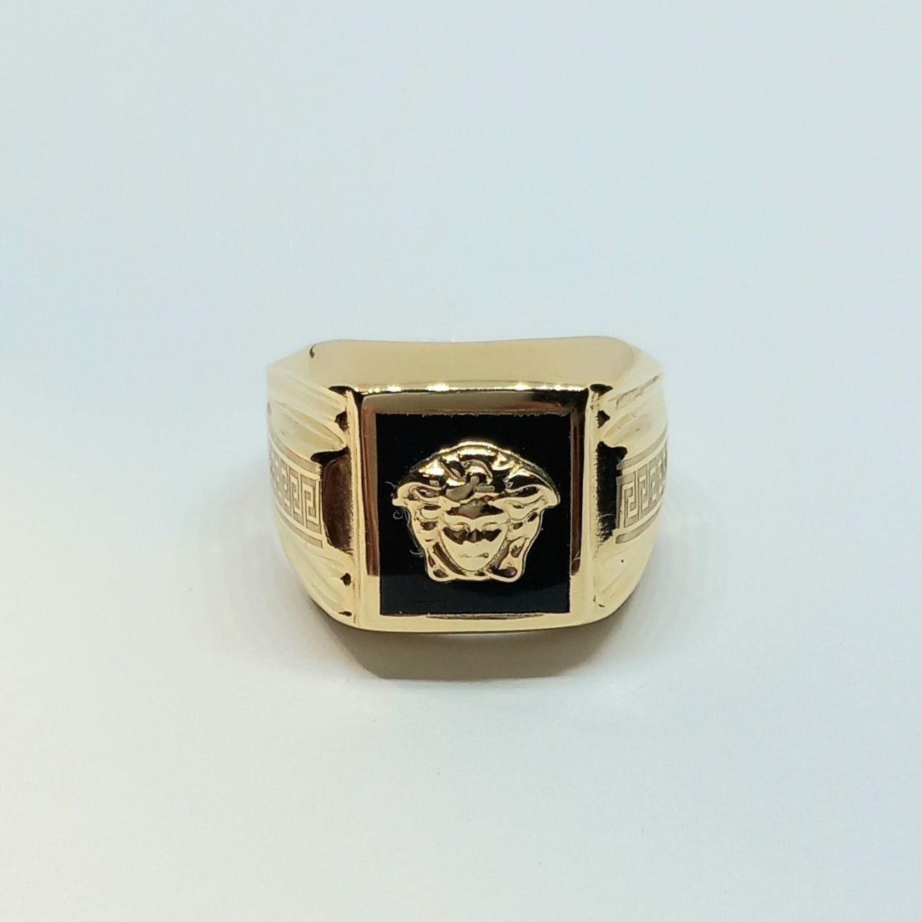 Zlatý prsten 14k 585/1000 Medúza - zlato žluté - jako nové - vel. 62