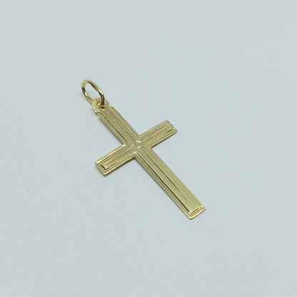 Zlatý přívěšek 14k 585/1000 Kříž - zlato žluté - použité