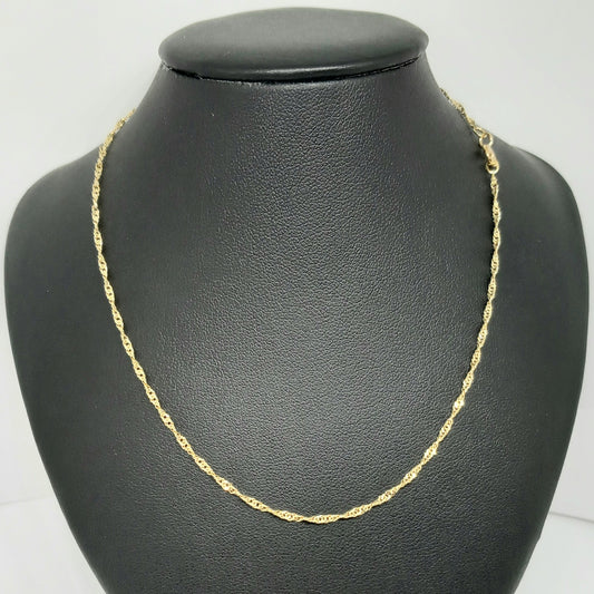 Zlatý řetěz 14k 585/1000 Singapur - zlato žluté - použité - 52,5cm