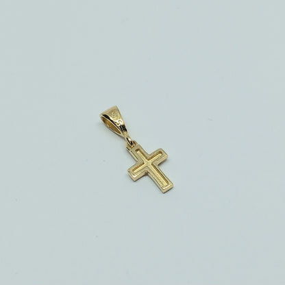 Zlatý přívěšek 14k 585/1000 Kříž - zlato žluté - jako nové