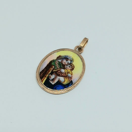 Zlatý přívěšek 14k 585/1000 Madonka - zlato žluté - použité