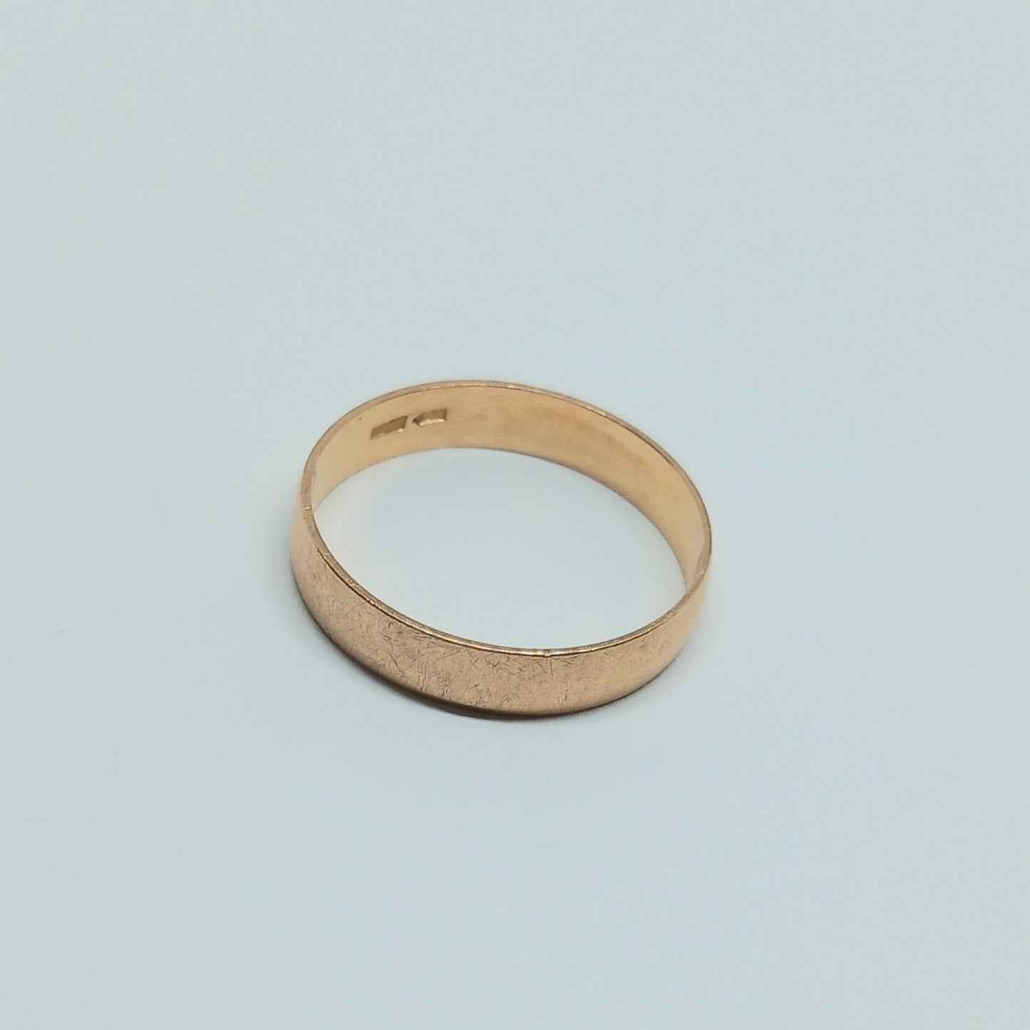 Zlatý prsten 14k 585/1000 snubní - zlato růžové - použité - vel. 59