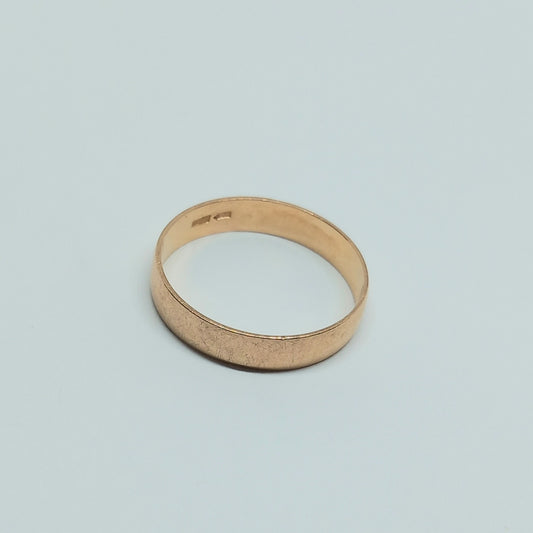 Zlatý prsten 14k 585/1000 snubní - zlato růžové - použité - vel. 59