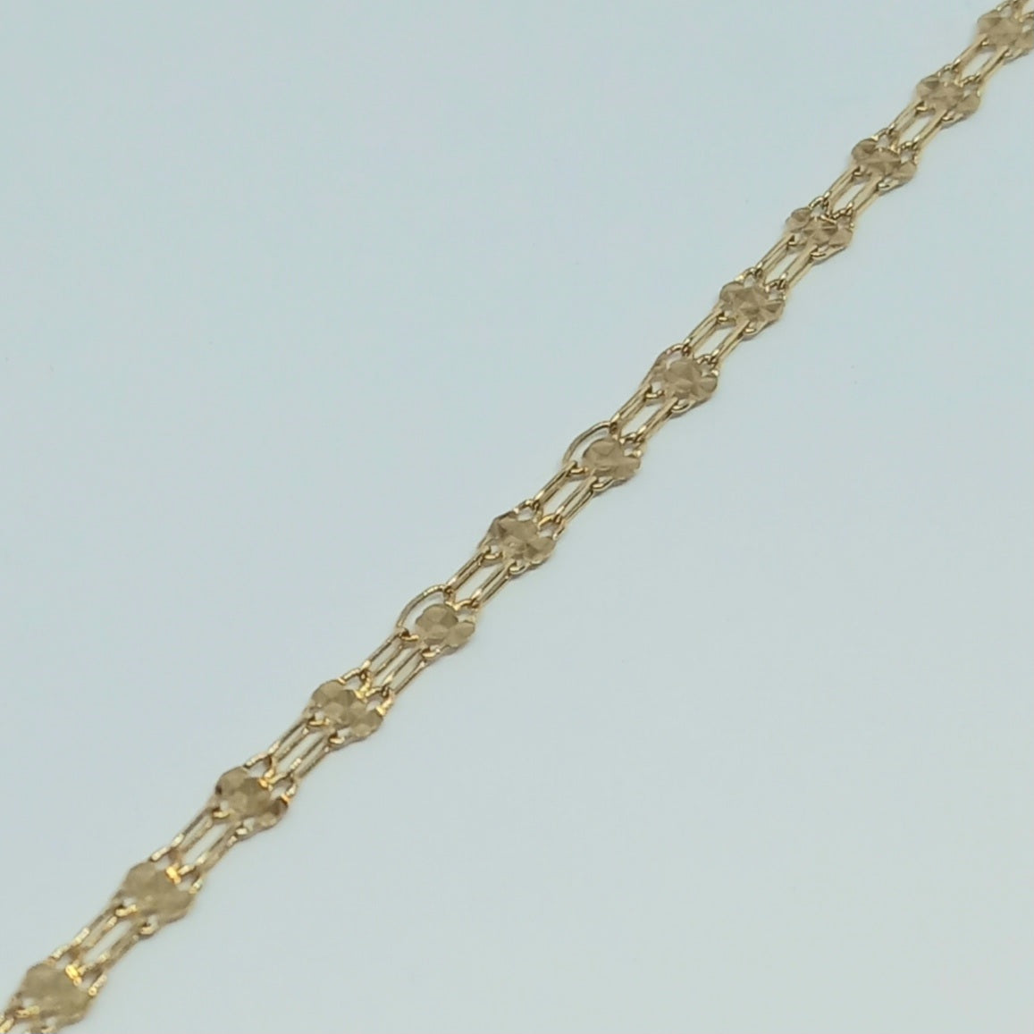 Zlatý náramek 14k 585/1000 - zlato žluté - použité - 18cm