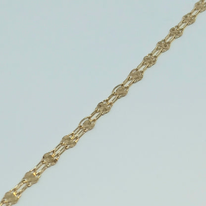 Zlatý náramek 14k 585/1000 - zlato žluté - použité - 18cm
