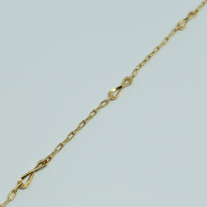Dámský náramek ze žlutého zlata 14k . 18,5cm . 1,63g . stav B