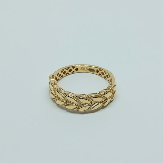 Dámský prsten ze žlutého zlata 14k . vel. 57 . 2,05g . stav A1