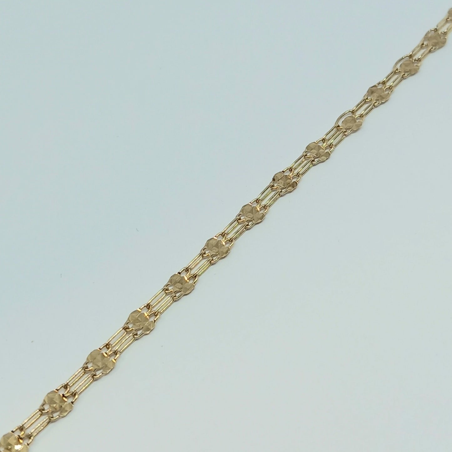 Zlatý náramek 14k 585/1000 - zlato žluté - použité - 18cm