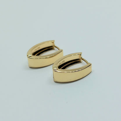 Zlaté náušnice 14k 585/1000 visací - zlato žluté a bílé - použité