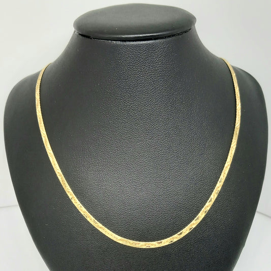Dámský zlatý řetěz ze žlutého zlata 14k . 51cm . 6g . stav B