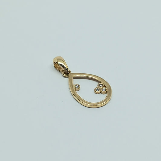 Přívěšek ze žlutého zlata 14k . 0,59g . stav A1