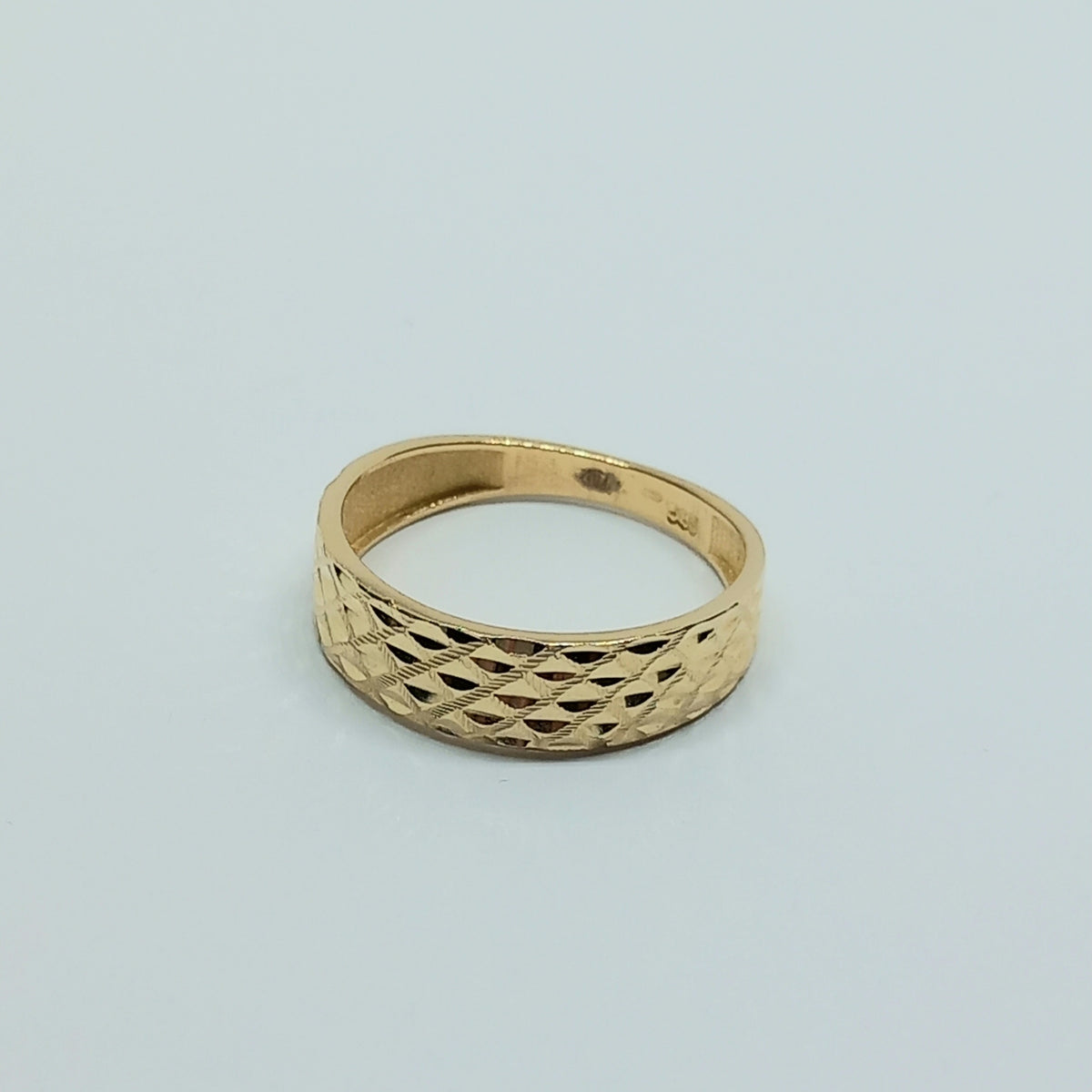 Dámský prsten ze žlutého zlata 14k . vel. 58 . 1,89g . stav. A1