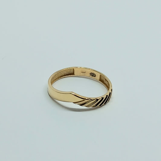 Dámský prsten ze žlutého zlata 14k . Špice . vel. 57 . 1,63g . stav A1