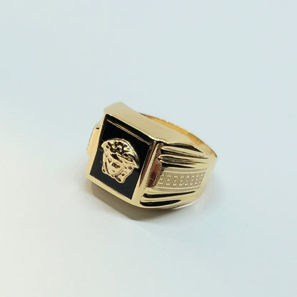 Zlatý prsten 14k 585/1000 Medúza - zlato žluté - jako nové - vel. 62