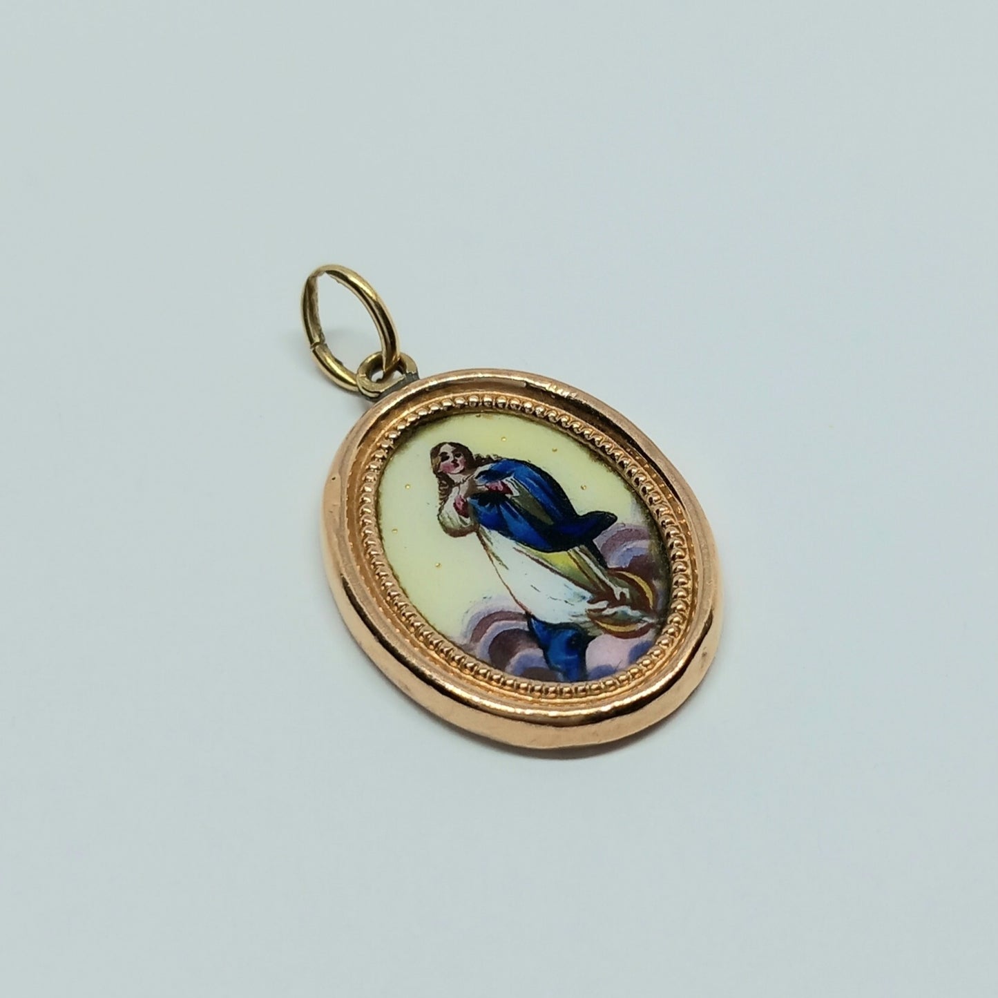 Zlatý přívěšek 14k 585/1000 Madonka - zlato růžové - použité