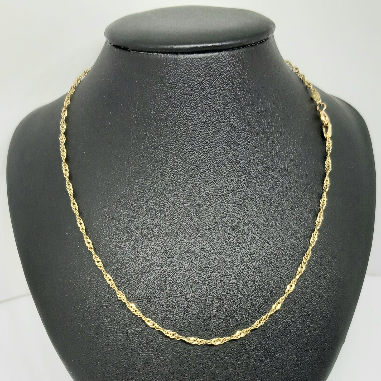 Zlatý řetěz 14k 585/1000 Singapur - zlato žluté - použité - 42,5cm