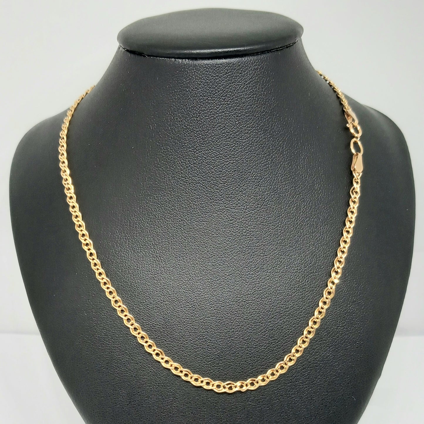 Zlatý řetěz 14k 585/1000 - zlato růžové - použité - 59cm