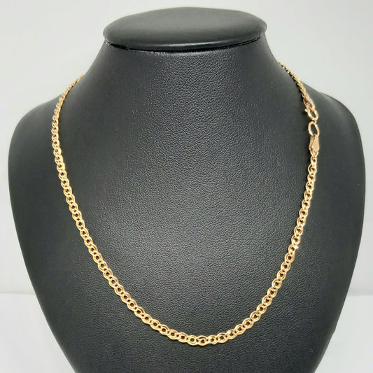 Zlatý řetěz 14k 585/1000 - zlato růžové - použité - 59cm