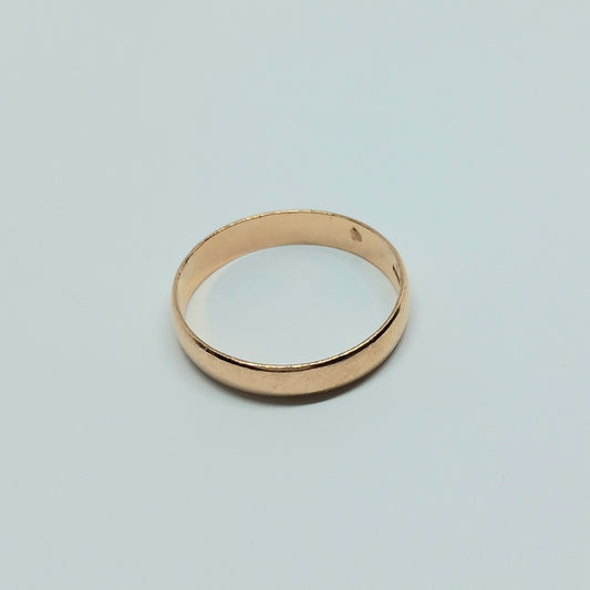 Zlatý prsten 14k 585/1000 snubní - zlato růžové - použité - vel. 61