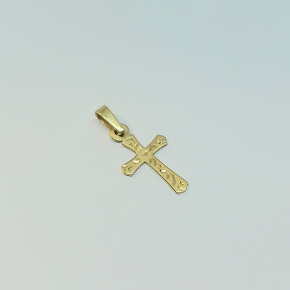 Přívěšek Kříž ze žlutého zlata 14k . 0,54g . stav B