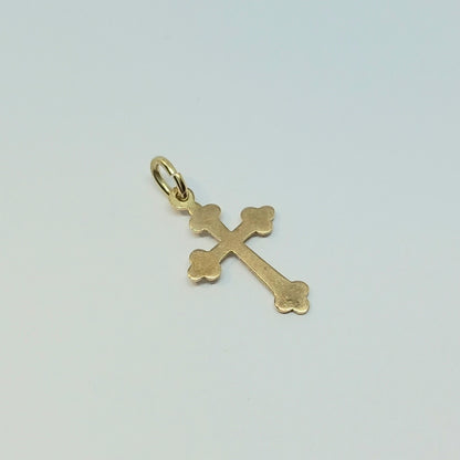 Přívěšek Kříž ze žlutého zlata 14k . 0,31g . stav B