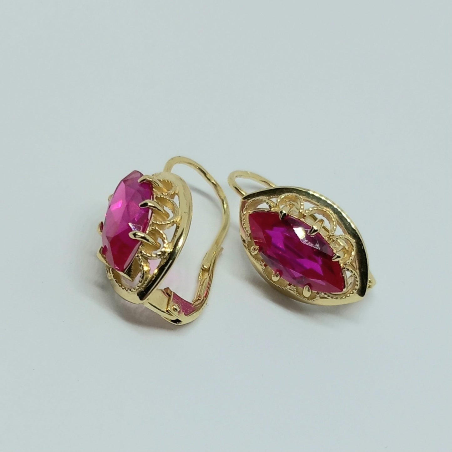 Zlaté náušnice 14k 585/1000 visací - zlato žluté - nové